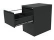 Classeur monobloc métal, 2 tiroirs, L47xP62xH71cm - anthracite