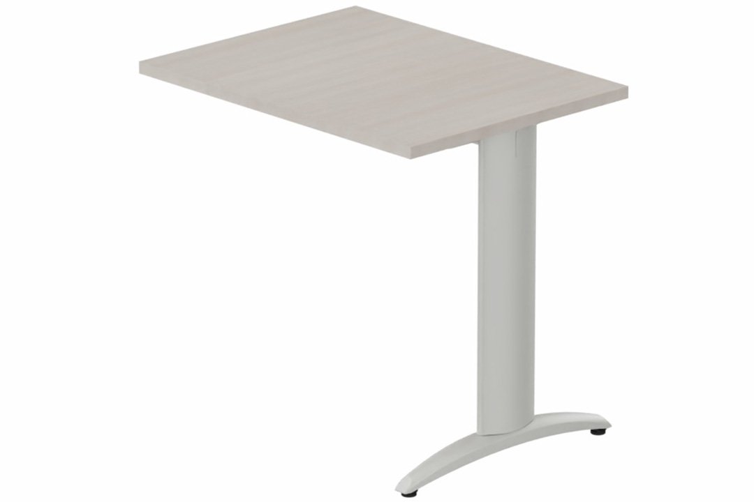 Retour direct 80x60cm sur pied, plateau acacia, structure aluminium