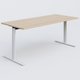 Module droit gamme Pure 180-80 cm. Plateau Hêtre et pietement Blanc.