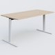 Module droit gamme Pure 160-80 cm. Plateau Hêtre et pietement Blanc.