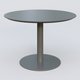 Table Basse Fashion Styl piètement colonne en métal et plateau bois. Plateau Carbon Grey et pietement Carbon Grey.