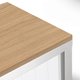 Top armoire à rideaux L120xP43cm chêne