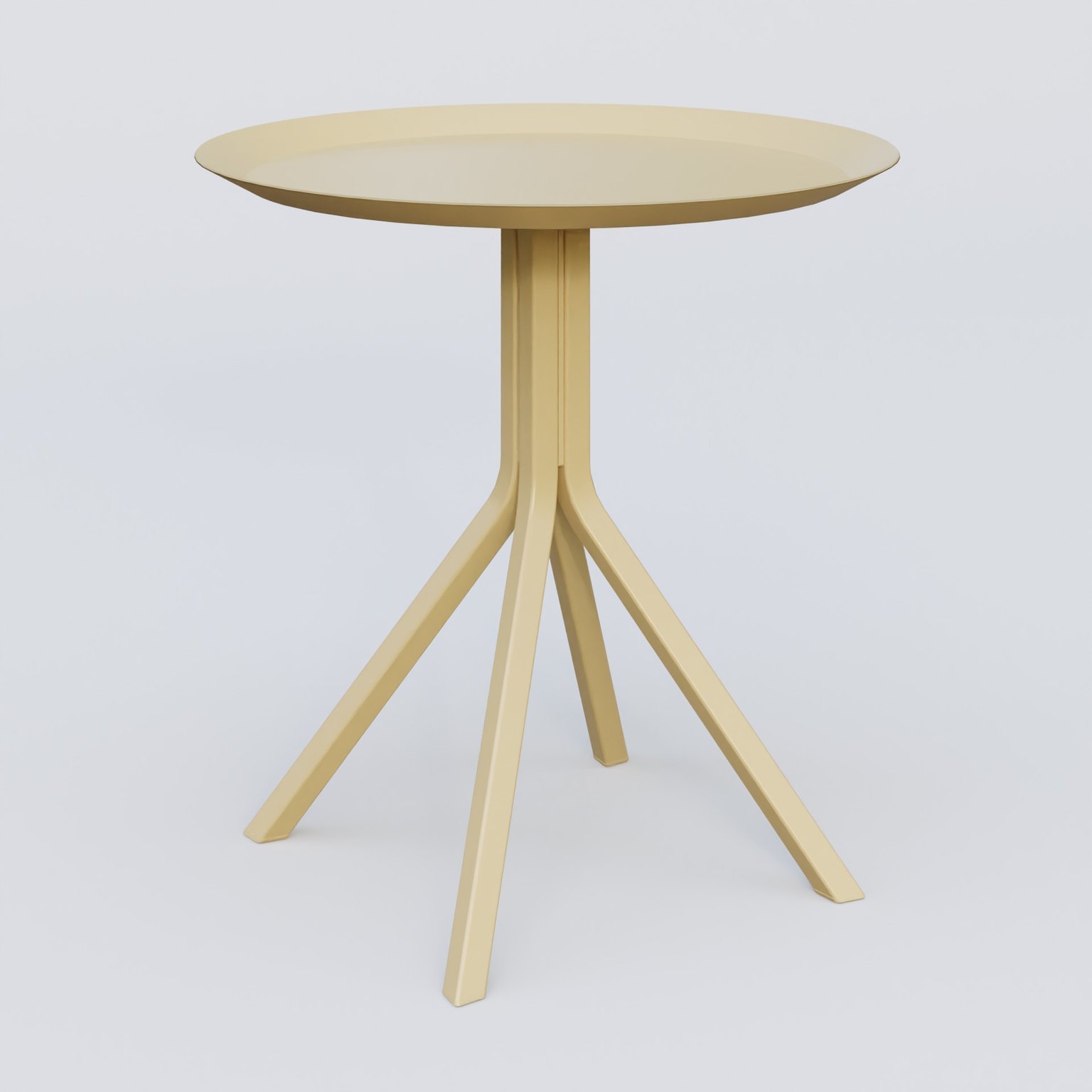 Table Basse Fashion Styl HT 47 piètement 4 branches et plateau métal D 47