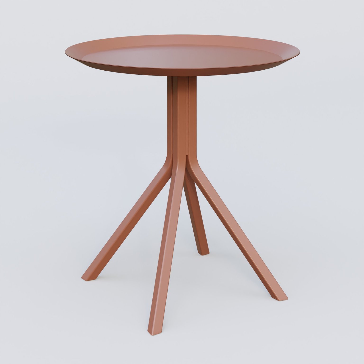 Table Basse Fashion Styl HT 47 piètement 4 branches et plateau métal D 47