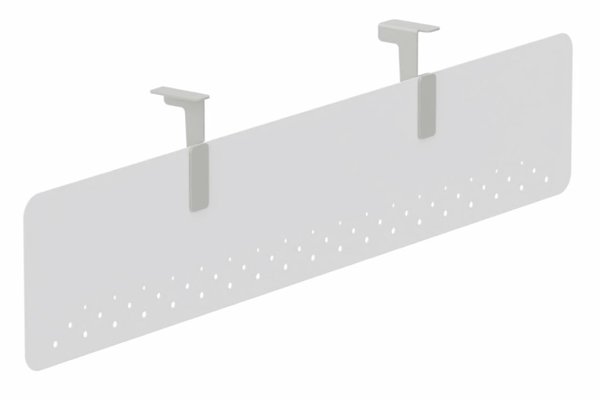 Voile de fond - Métallique - Voile de fond métal L140XH30cm blanc
