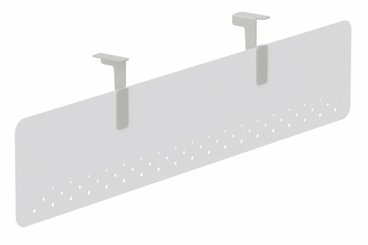 Voile de fond - Métallique - Voile de fond métal L140XH30cm blanc