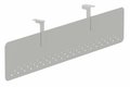 Voile de fond métal L120XH30cm aluminium