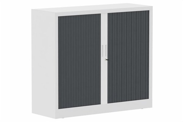 ARMOIRES A RIDEAUX - Largeur 120 cm - Armoire à rideaux H105xL120cm 2 tablettes