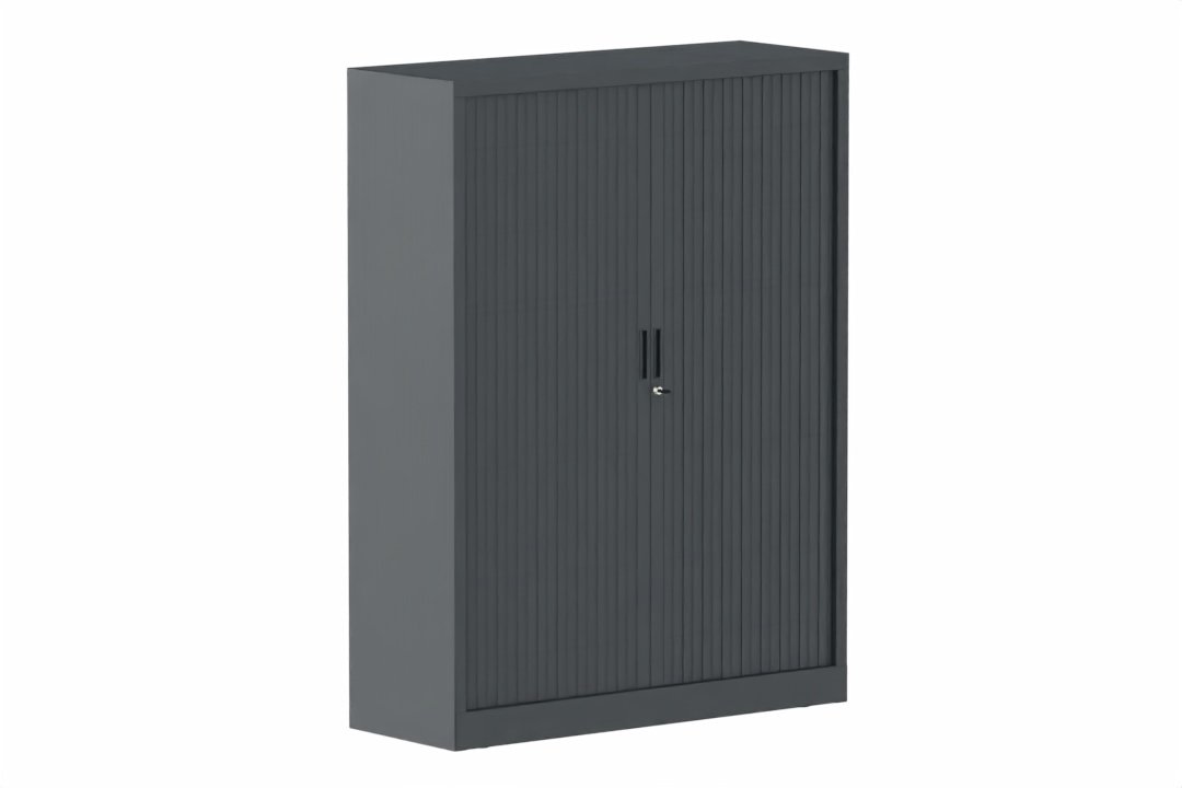 Armoire à rideaux H160xL120cm 3 tablettes