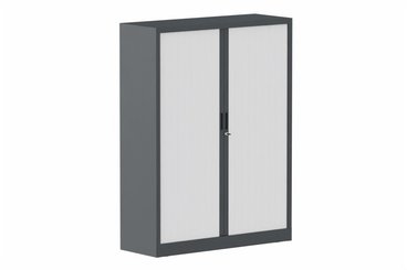 ARMOIRES A RIDEAUX - Largeur 120 cm - Armoire à rideaux H160xL120cm 3 tablettes