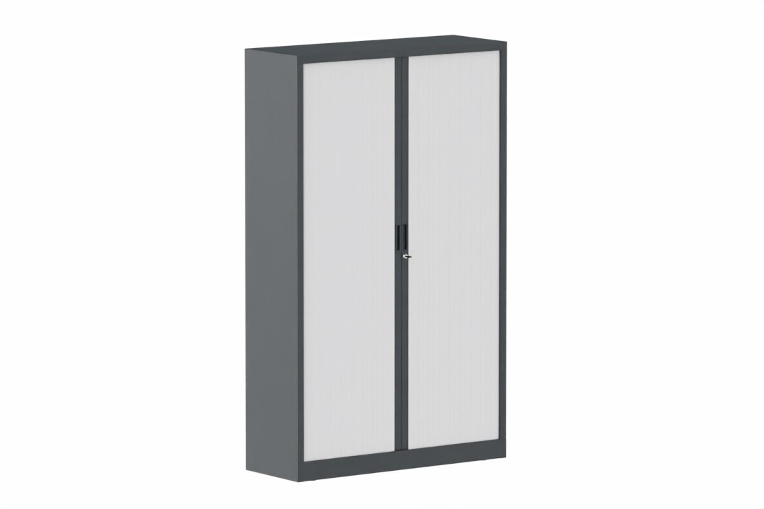 Armoire à rideaux H198xL120cm 4 tablettes