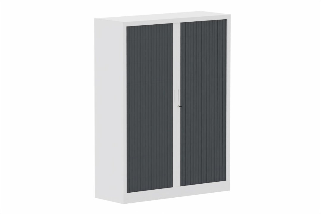 Armoire à rideaux H160xL120cm 3 tablettes