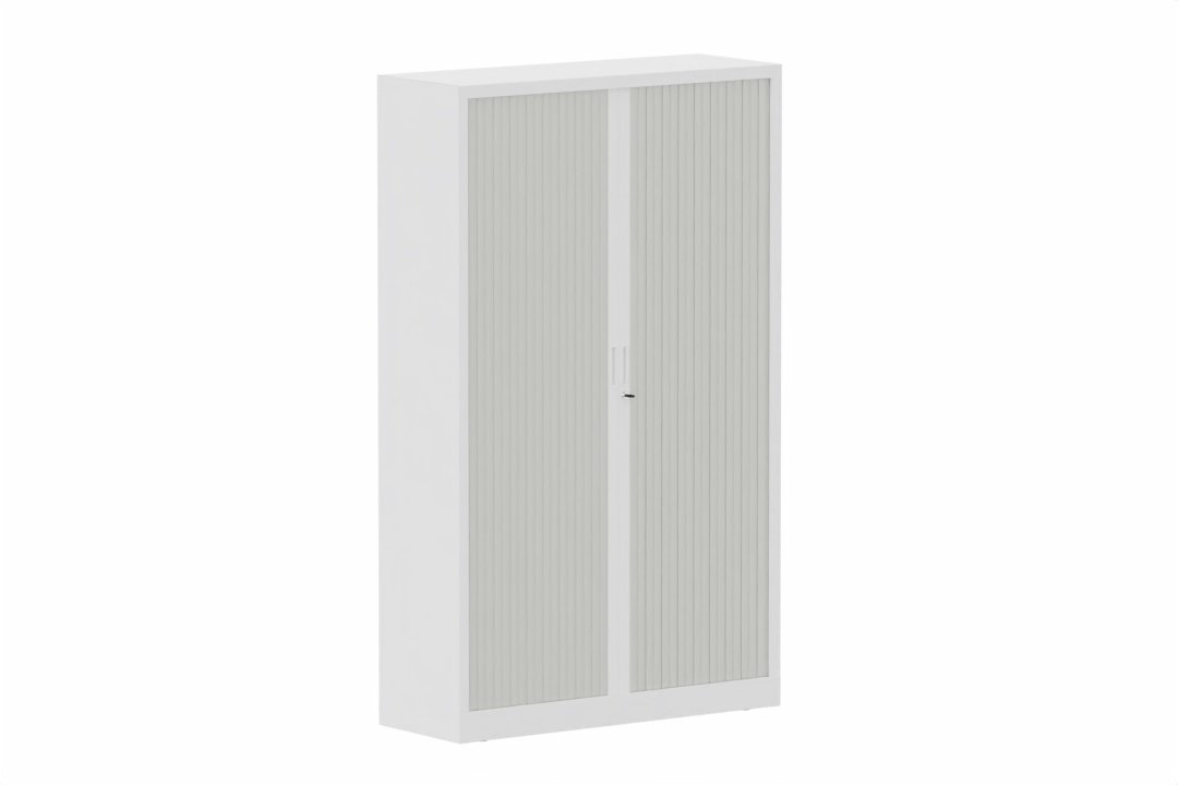 Armoire à rideaux H198xL120cm 4 tablettes