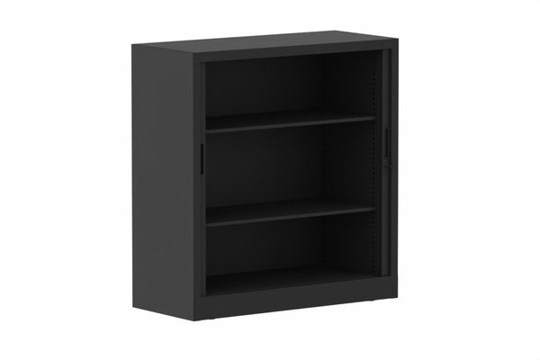 ARMOIRES A RIDEAUX - Largeur 100 cm - Armoire à rideaux H105xL100cm 2 tablettes