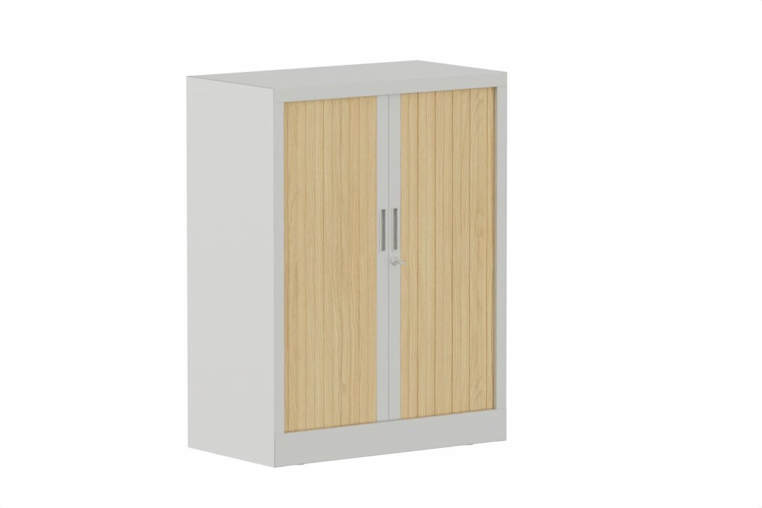 Armoire à rideaux H105xL080cm 2 tablettes
