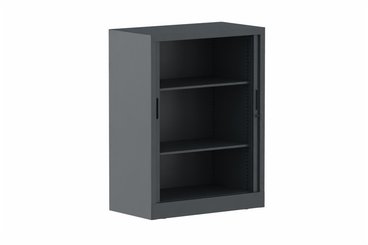 ARMOIRES A RIDEAUX - Largeur 80 cm - Armoire à rideaux H105xL080cm 2 tablettes