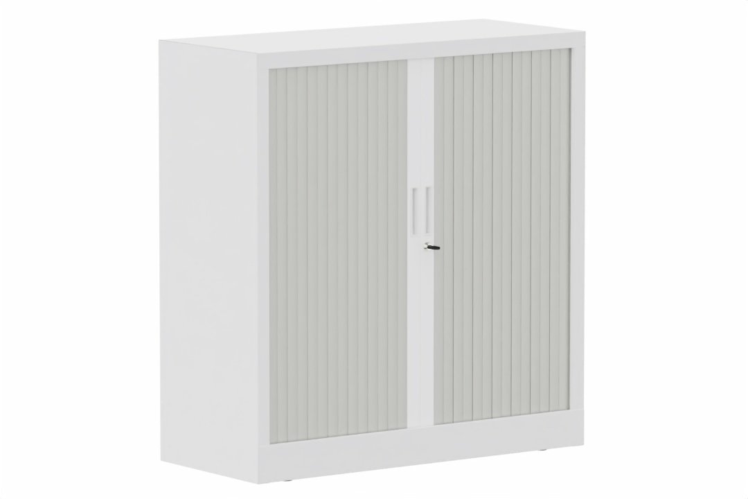 Armoire à rideaux H105xL100cm 2 tablettes