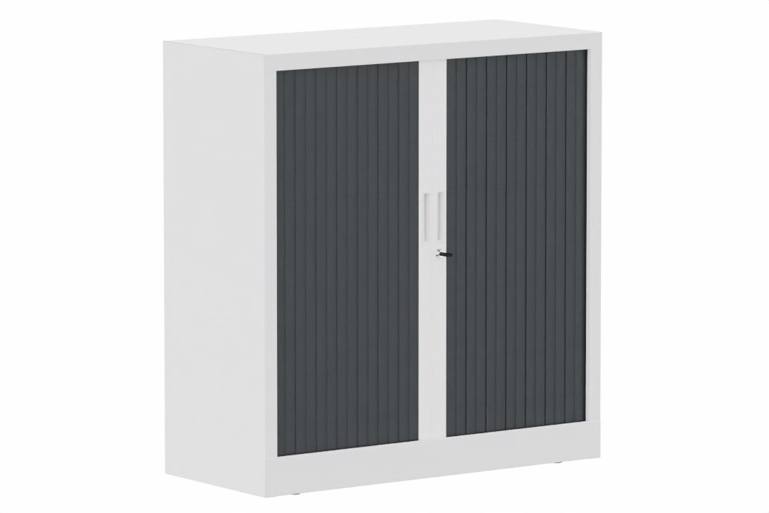 Armoire à rideaux H105xL100cm 2 tablettes