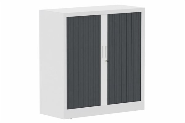 ARMOIRES A RIDEAUX - Largeur 100 cm - Armoire à rideaux H105xL100cm 2 tablettes