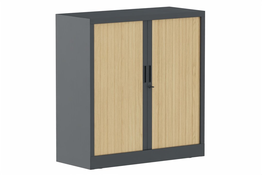 Armoire à rideaux H105xL100cm 2 tablettes