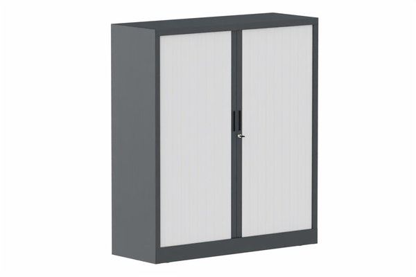 ARMOIRES A RIDEAUX - Largeur 120 cm - Armoire à rideaux H135xL120cm 2 tablettes