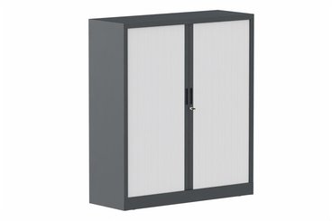 ARMOIRES A RIDEAUX - Largeur 120 cm - Armoire à rideaux H135xL120cm 2 tablettes