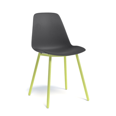 CHAISES ET TABOURETS - Pour tables standards, ht 75 cm, piétement 4 pieds - PETALE Chaise L.44xP.53.5xH.80.5cm-hauteur assise 47cm