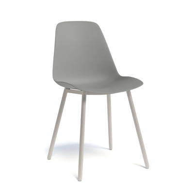 CHAISES ET TABOURETS - Pour tables standards, ht 75 cm, piétement 4 pieds - PETALE Chaise L.44xP.53.5xH.80.5cm-hauteur assise 47cm