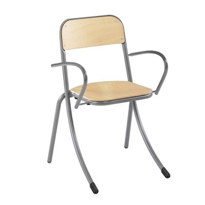 SCOLAIRE - Apprendre - Bridge TRÉVISE AST ass. et dossier bois Blueprotech® accoudoir et pièt. époxy - T6