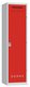 Vestiaire pompiers 1 colonne (fermeture cadenas) H,194xL,50xP,50cm coffre gris clair/portes rouge