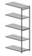 Rayonnage polyvalent suivant H.252xL.104cm, 7 tablettes, échelles ouvertes anthracite et tablettes gris clair