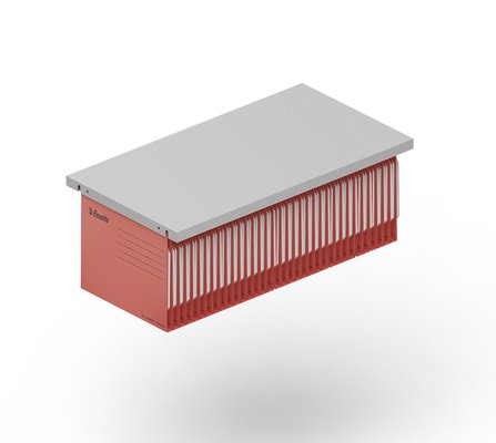 ARMOIRES A RIDEAUX - Options - Tablette métal pour dossiers suspendus L80 cm /aluminium