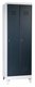 Vestiaire monobloc STANDARD industrie propre 2 portes L.60xH.170xP50cm corps gris clair, portes anthracite