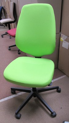 DESTOCKAGE - Sièges & Fauteuils - Siège giratoire BE-ALL, piètement Noir, Tissu Vert Flash