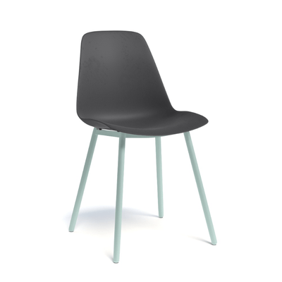 CHAISES ET TABOURETS - Pour tables standards, ht 75 cm, piétement 4 pieds - PETALE Chaise L.44xP.53.5xH.80.5cm-hauteur assise 47cm