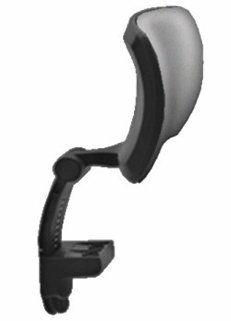 OPERATIVE - Options - Têtière pour siège EOLE - Réglage en hauteur sur 60mm et en profondeur -  Tissu Berta Gris Clair