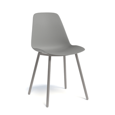 CHAISES ET TABOURETS - Pour tables standards, ht 75 cm, piétement 4 pieds - PETALE Chaise L.44xP.53.5xH.80.5cm-hauteur assise 47cm