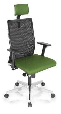 OPERATIVE - Dossier résille - ZEN MESH MANAGER fauteuil manager avec accotoirs synchrone décalé avec translation d'assise