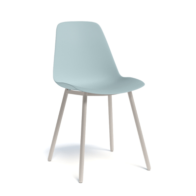 CHAISES ET TABOURETS - Pour tables standards, ht 75 cm, piétement 4 pieds - PETALE Chaise L.44xP.53.5xH.80.5cm-hauteur assise 47cm
