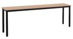 Table LYRA plateau ép.19 mm mélaminé chant ABS piètement époxy - 220x40 cm - T6