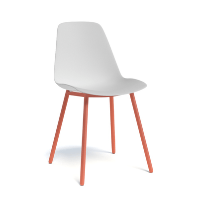 CHAISES ET TABOURETS - Pour tables standards, ht 75 cm, piétement 4 pieds - PETALE Chaise L.44xP.53.5xH.80.5cm-hauteur assise 47cm