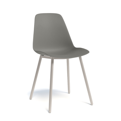CHAISES ET TABOURETS - Pour tables standards, ht 75 cm, piétement 4 pieds - PETALE Chaise L.44xP.53.5xH.80.5cm-hauteur assise 47cm