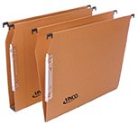 ARMOIRES A RIDEAUX - Options - Dossiers suspendus pour armoires (boîte de 25) Fond plat 30 mm /coloris orange