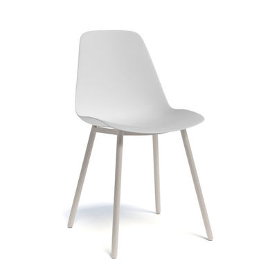 CHAISES ET TABOURETS - Pour tables standards, ht 75 cm, piétement 4 pieds - PETALE Chaise L.44xP.53.5xH.80.5cm-hauteur assise 47cm