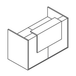 KUBIK - Module 1 - KUBIK Module 1/ Elemént droit L286xP88xH116cm 