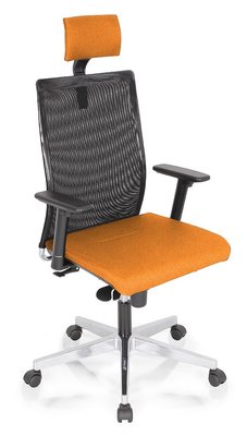 OPERATIVE - Dossier résille - ZEN MESH MANAGER fauteuil manager avec accotoirs synchrone décalé avec translation d'assise