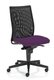 ZEN MESH siège opérative synchrone décalé avec translation d'assise, tissu prune, dos résille noire, structure nylon noir -
