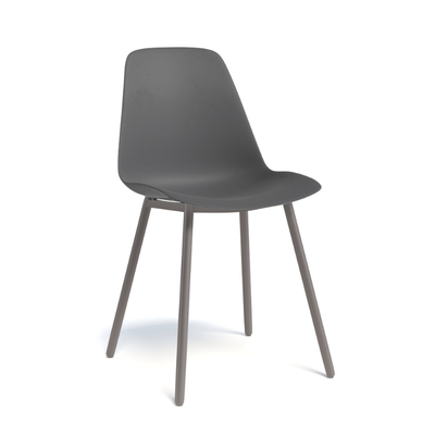 CHAISES ET TABOURETS - Pour tables standards, ht 75 cm, piétement 4 pieds - PETALE Chaise L.44xP.53.5xH.80.5cm-hauteur assise 47cm