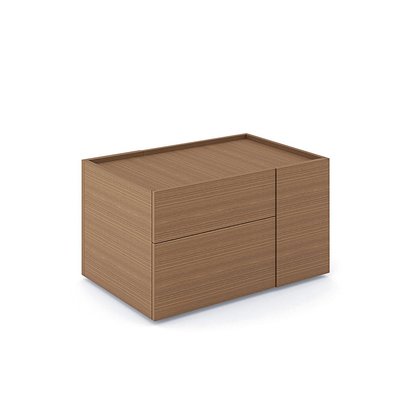 Gamme P1 - Rangements de proximité - P1 Desserte L.90xH.52xP.60cm- 2 tiroirs à gauche + 1 porte