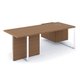 P1 Ensemble de bureau 244x150cm. crédence retour à gauche. top access. avec voile de fond
